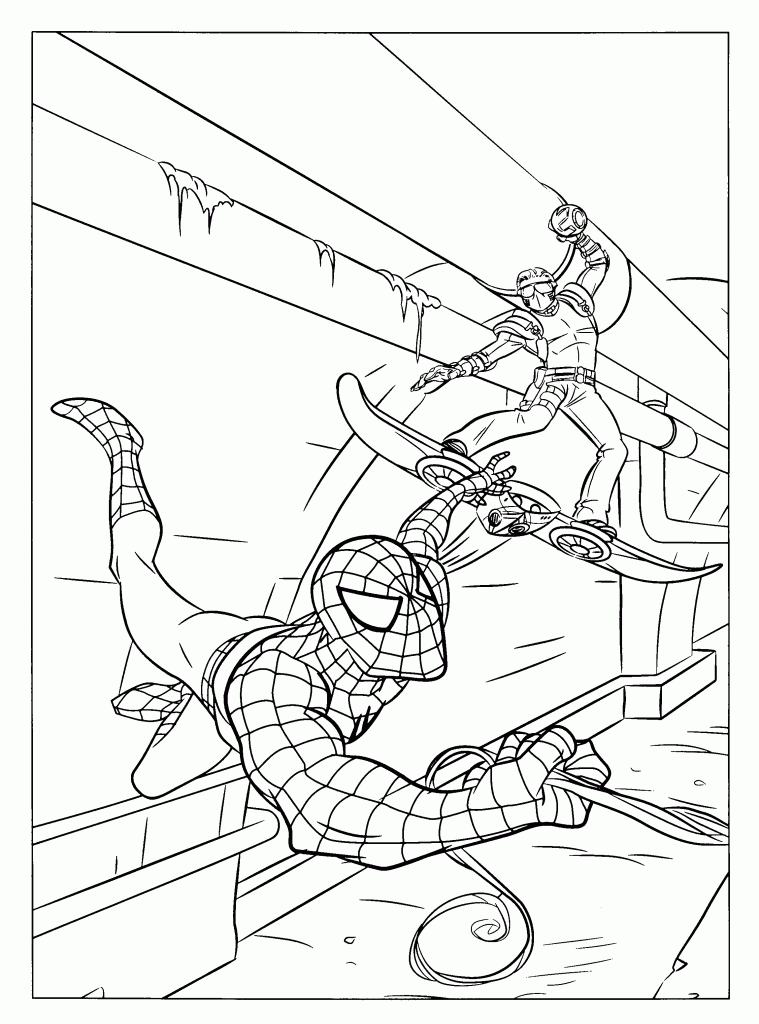 Free printable spiderman coloring pages for kids