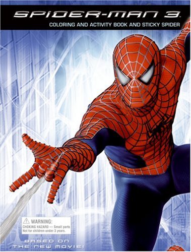 Spiderman coloring and activity book and sticky spider spiderman lana jacobs paperback