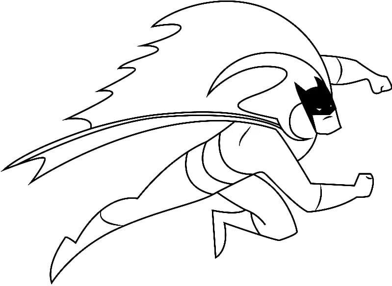 Spiderman and batman coloring page