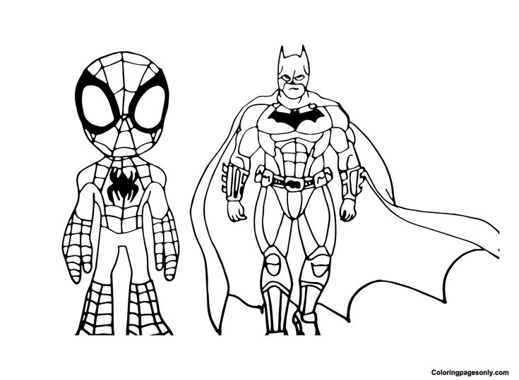 Spidey coloring pages
