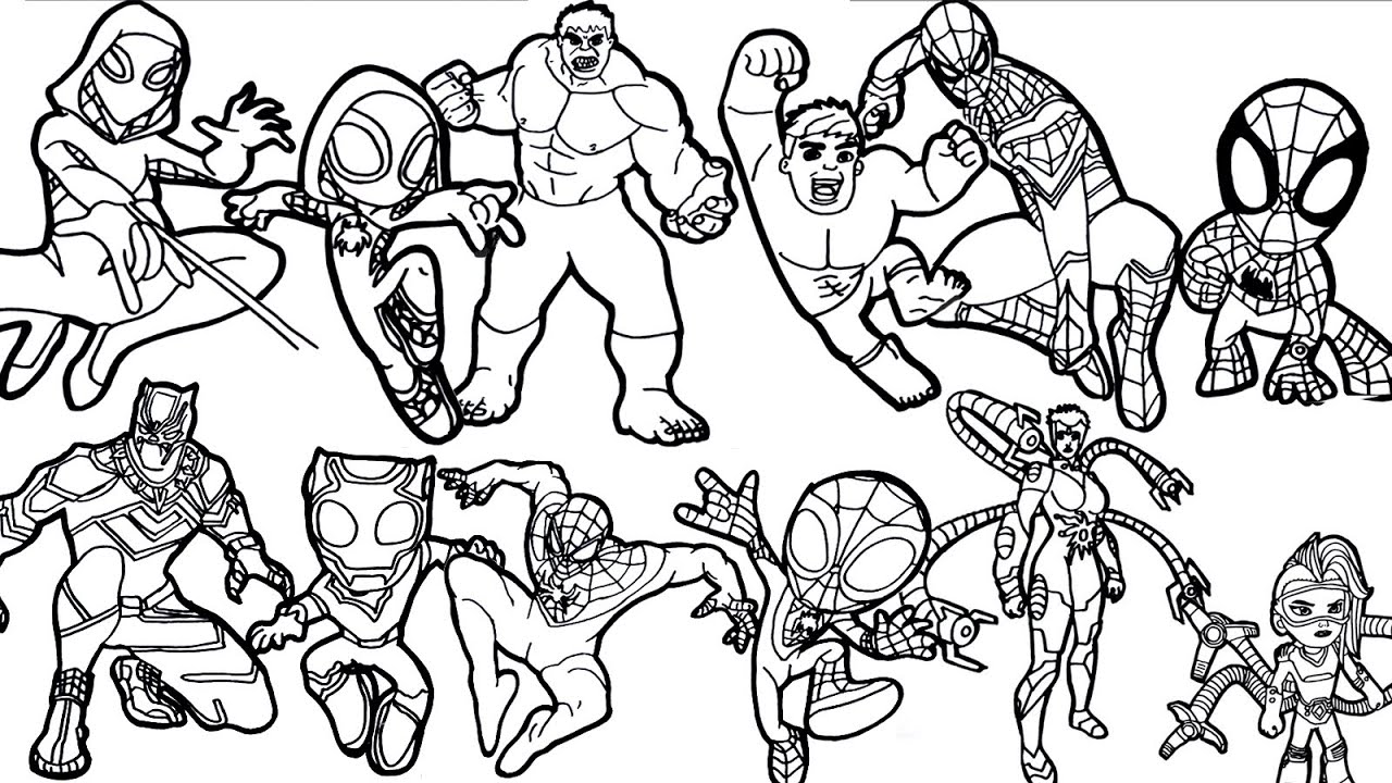Ððdrawings of the arvels spidey and his aazing friends vs coics arvel