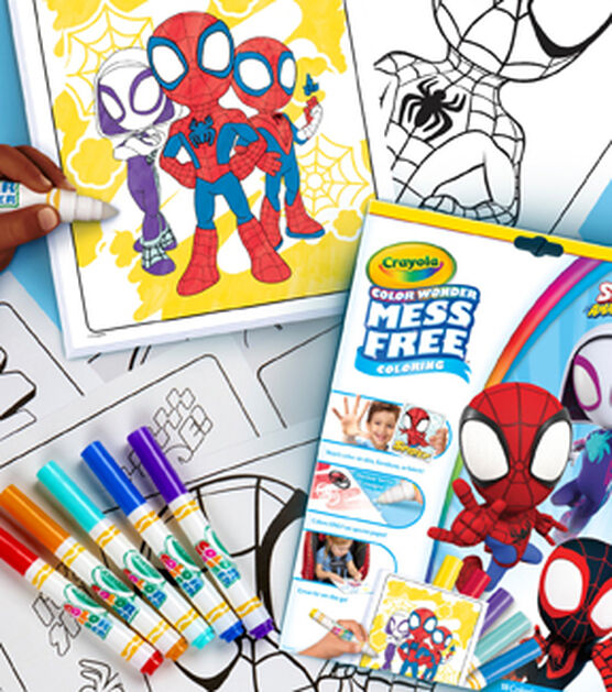 Crayola ct spidey his amazing friends coloring pages with markers