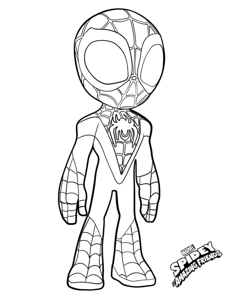 Spidey coloring pages