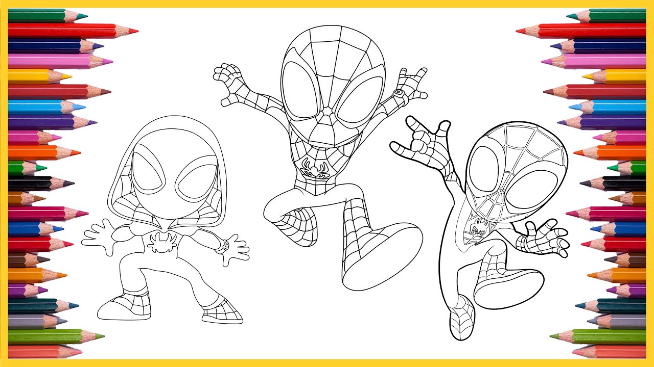 Spidey and his aazing friends coloring pages arvels coloring pages