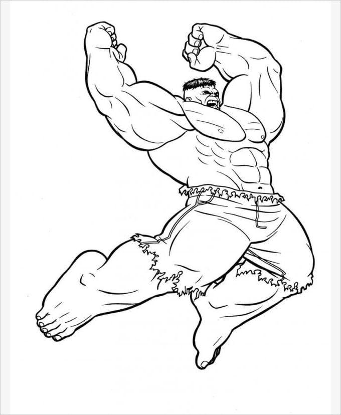 Superhero coloring pages