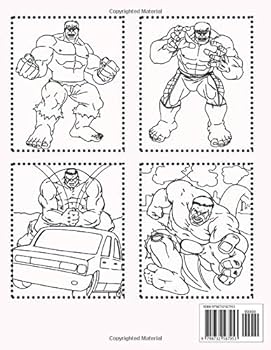 Hulk coloring book a great gift for boys girls of all ages by