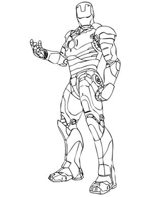 Free printable iron man coloring pages for kids