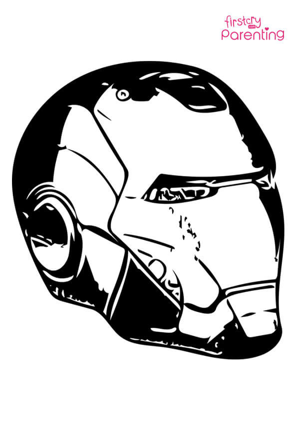 Easy printable iron man coloring pages for kids
