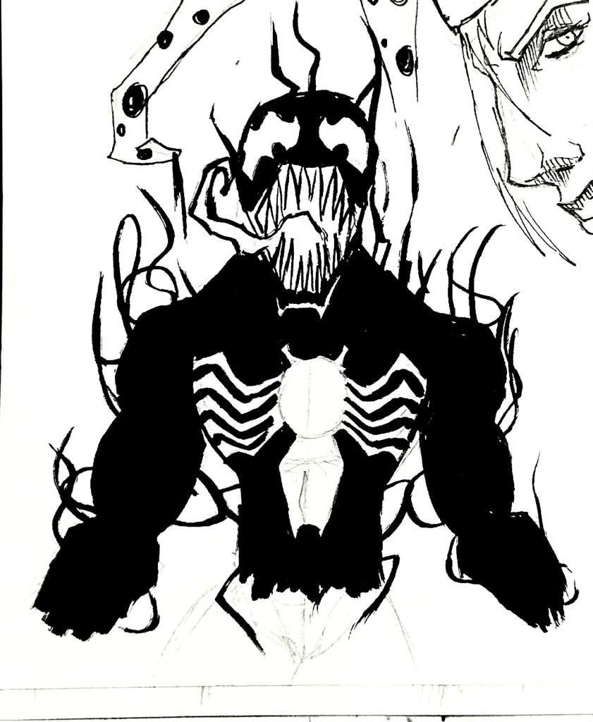 Venom doodle artistme rspiderman