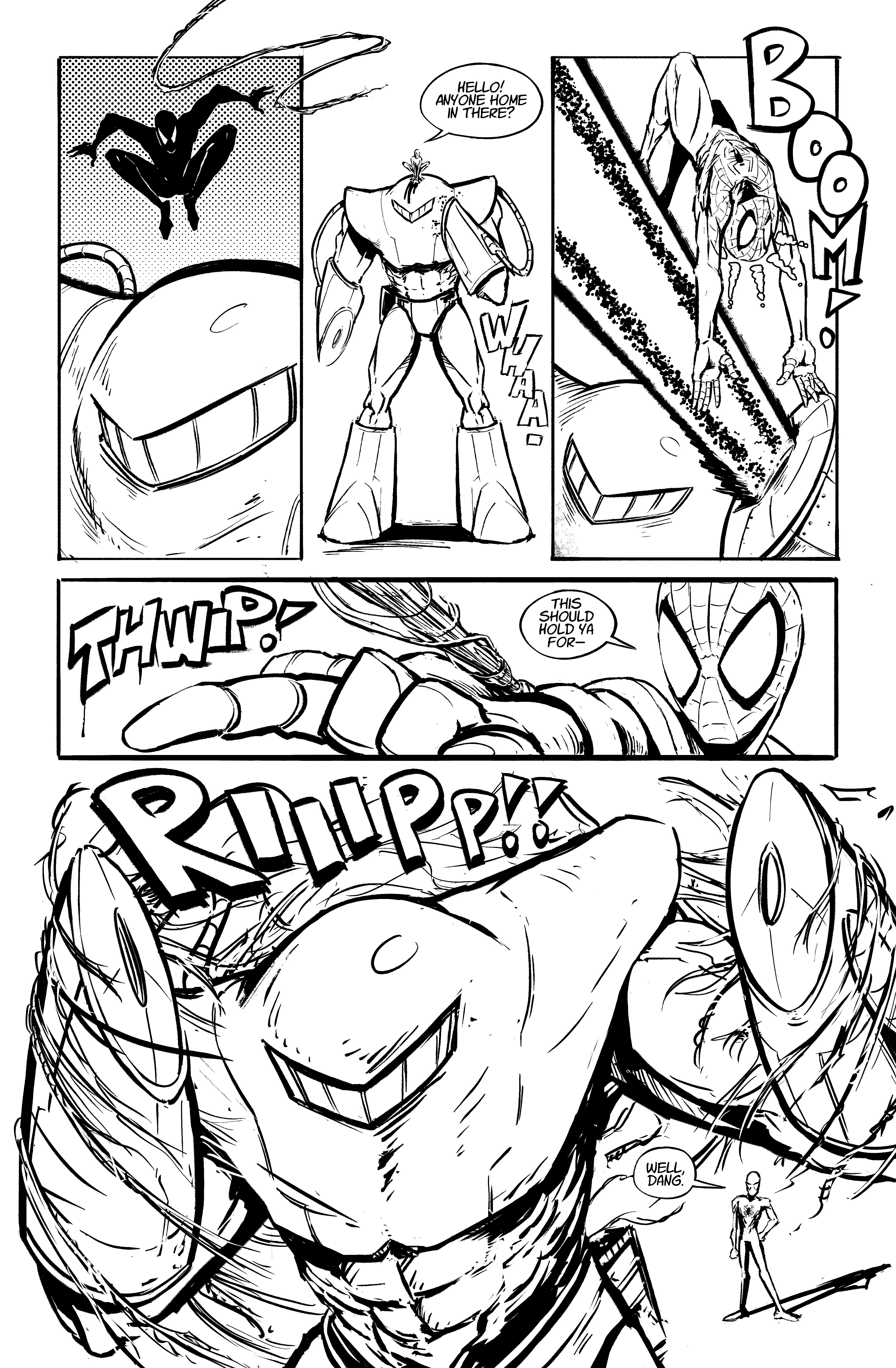 My marvel submission sample they told me i need to work on my inking but anything else pop out to you riccrits