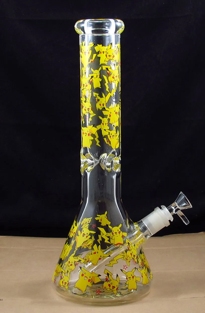 Mm thick beaker glass bong inch spiderman captain america batman pikachu turtle water pipe hb from sunshinestore