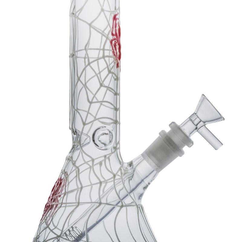 Glow in the dark spider glass bong for sale free nada shipping â puffing bird