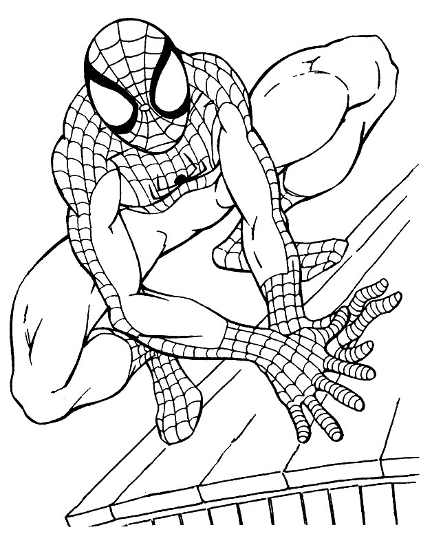 Kids under spider