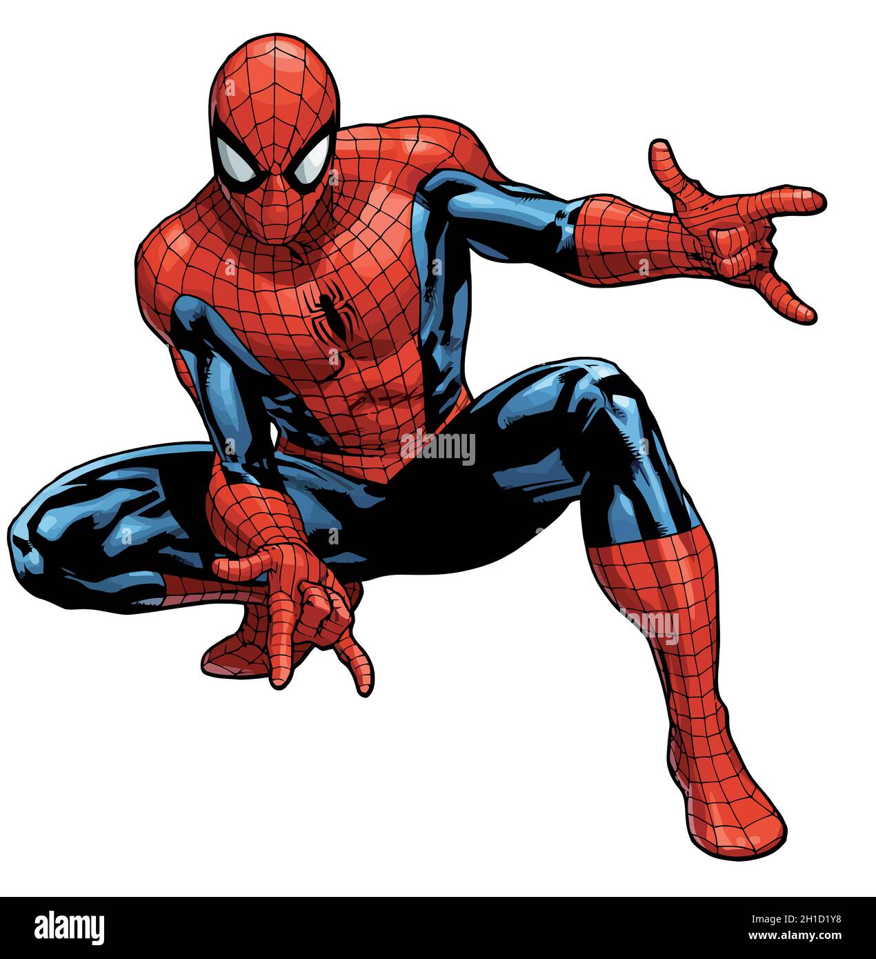 Spider man cartoon cut out stock images pictures