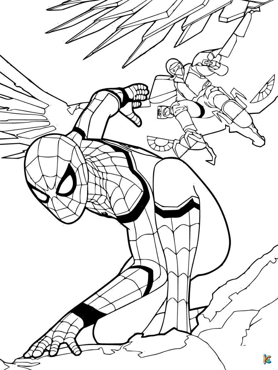 Spiderman coloring pages â