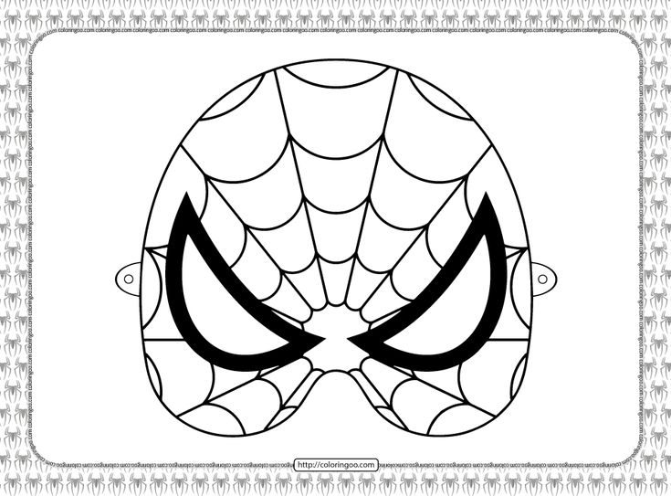 Printable spiderman mask coloring sheet spiderman mask spiderman coloring printable coloring masks