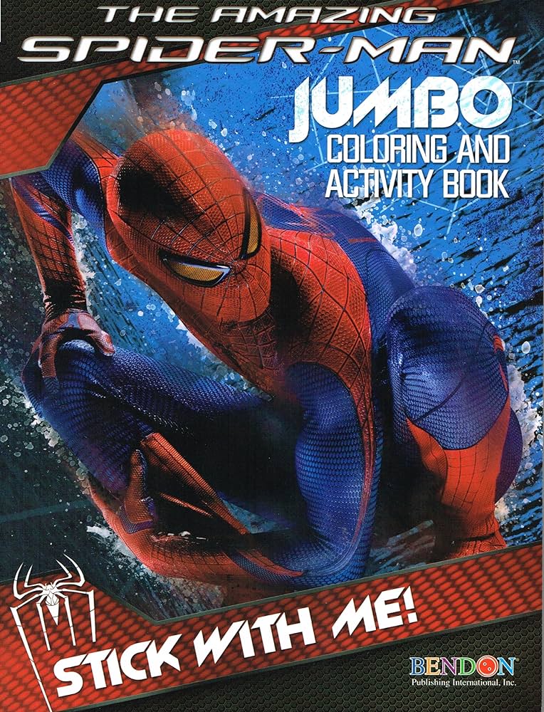Spiderman coloring book and activity book cover art may vary arts crafts