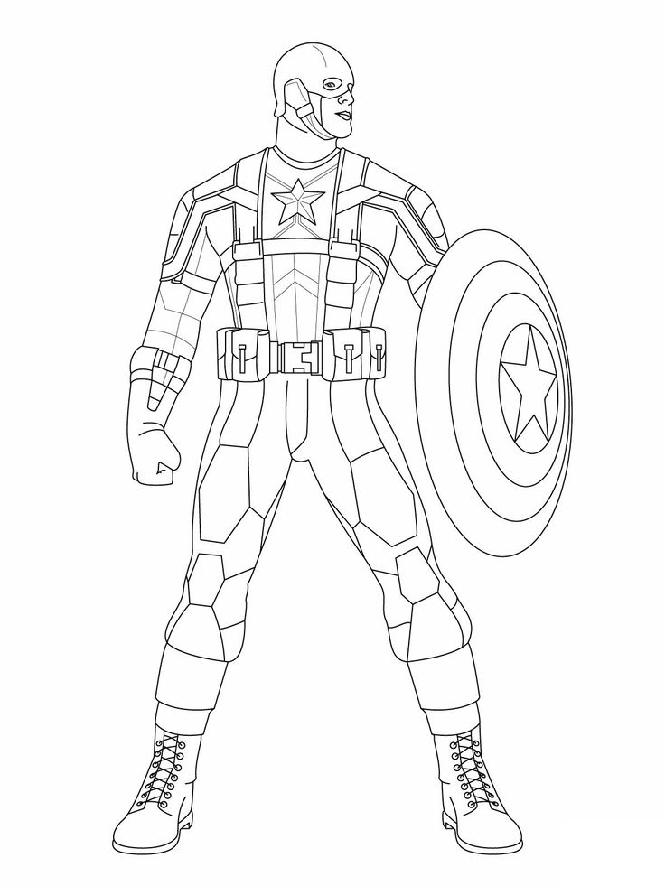 Best of captain america coloring pages pdf printable