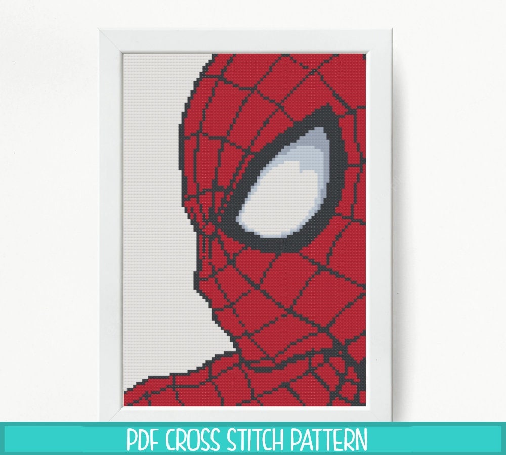 Spiderman cross stitch pattern instant download