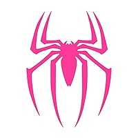 Spider vinyl sticker decals pack of for car bumper window laptop tablet phone x hot pink electronics
