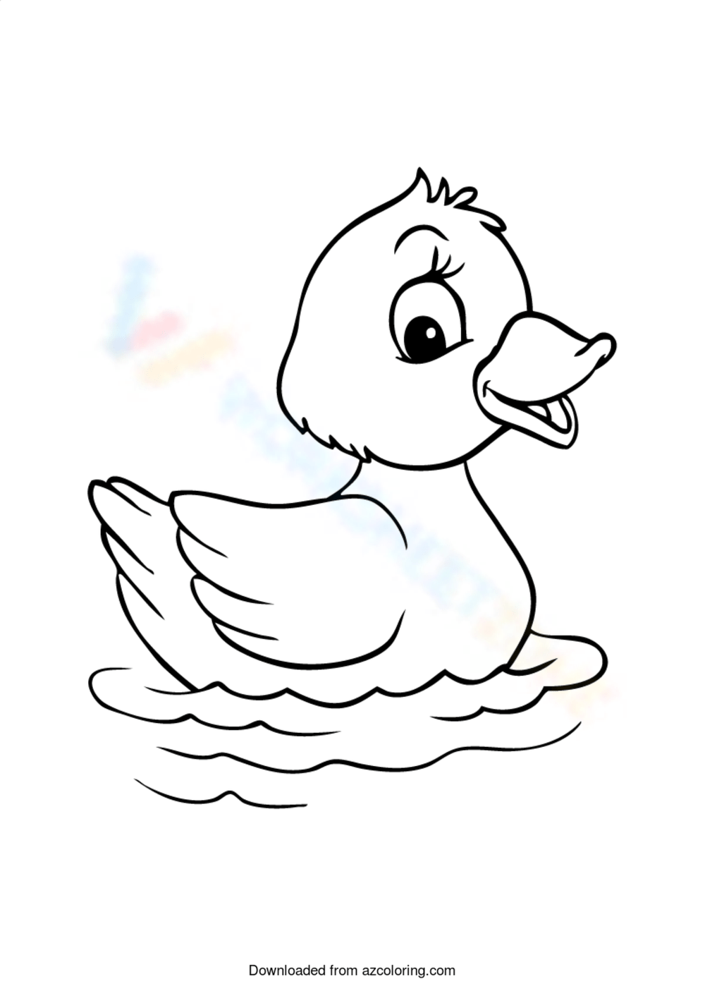 Kindergarten duck coloring pages worksheets