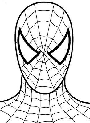 Spiderman coloring rosto do homem aranha festa de aniversãrio do homem