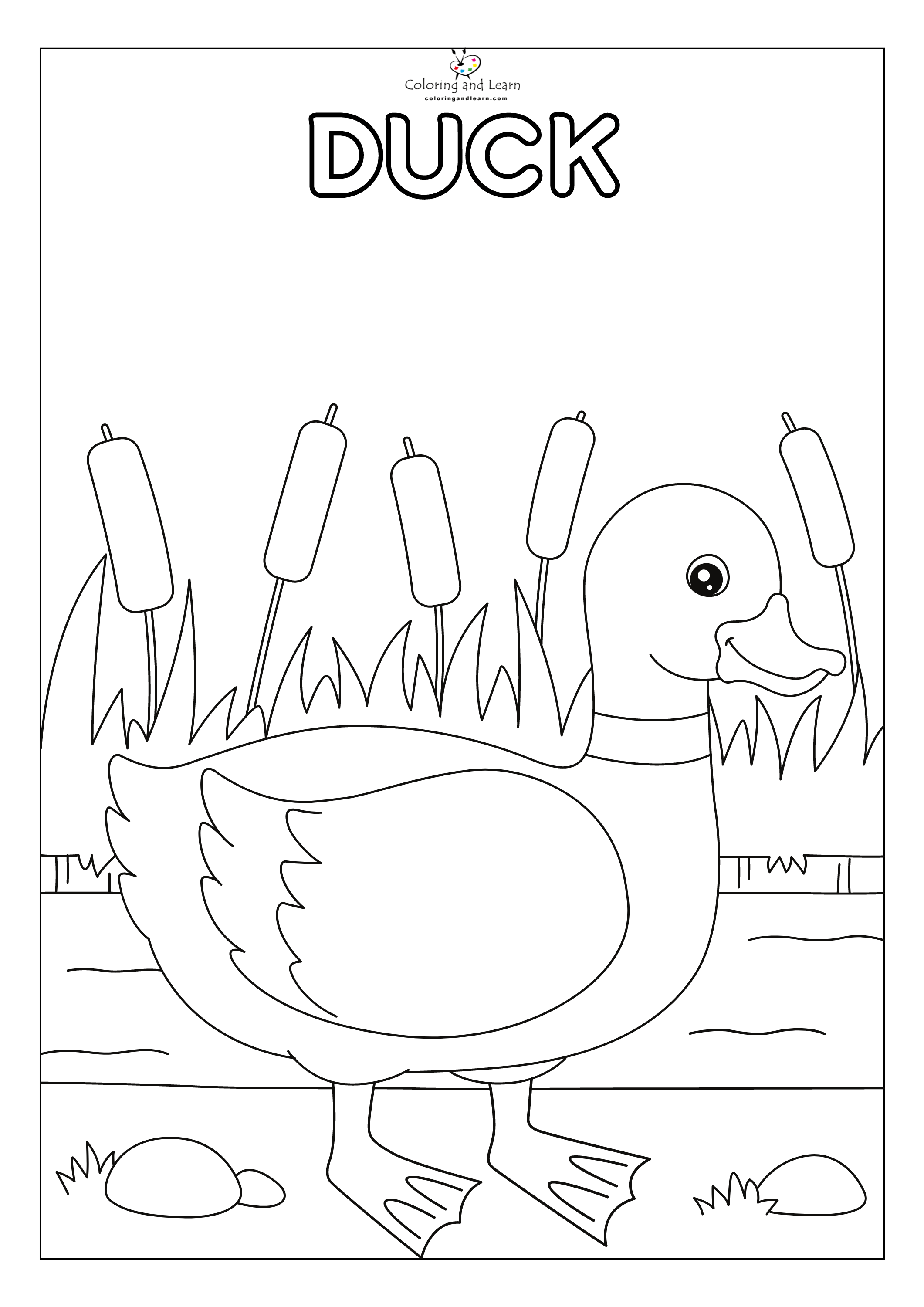 Preschool garden coloring pages