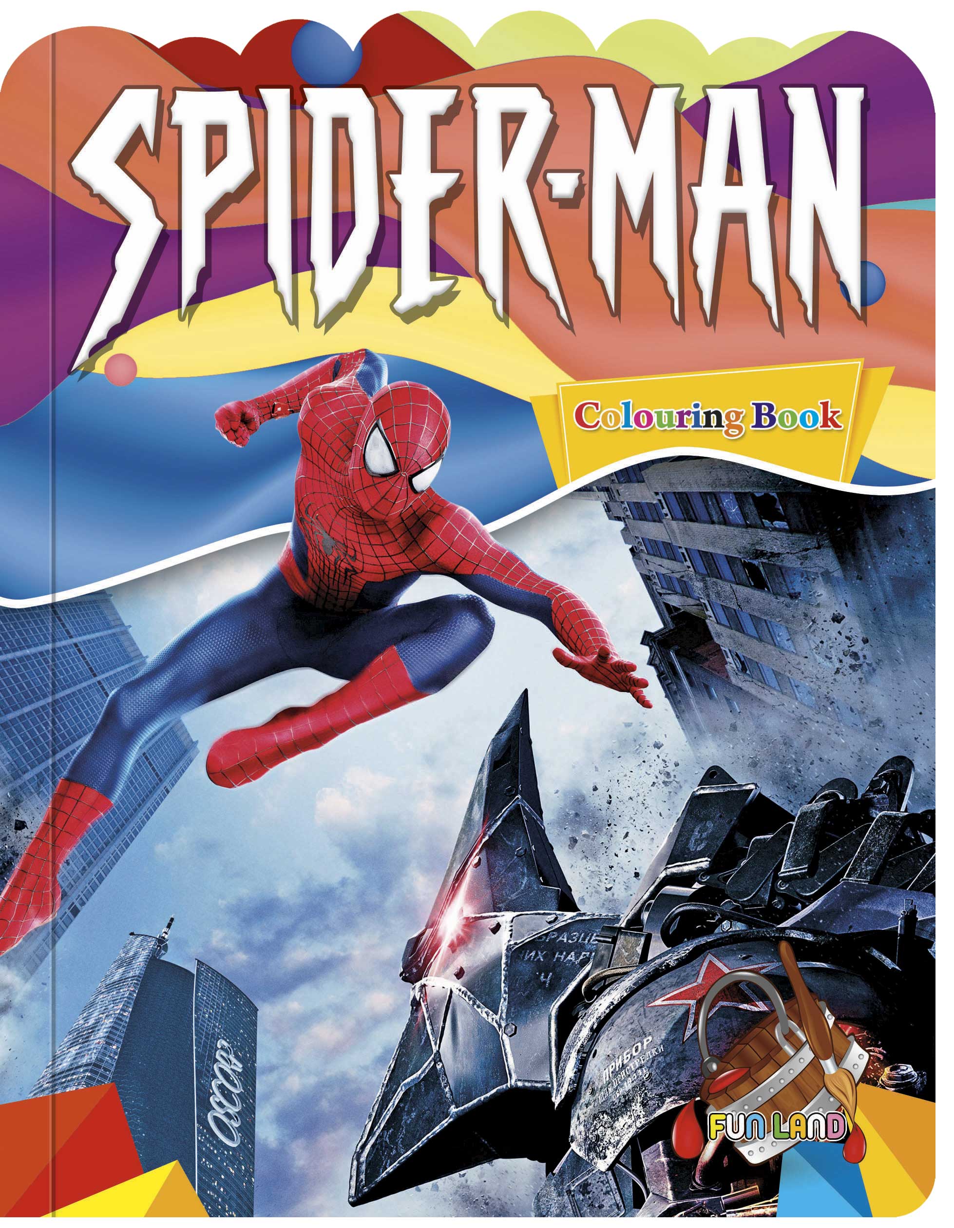 Spider manâ fun land colouring book