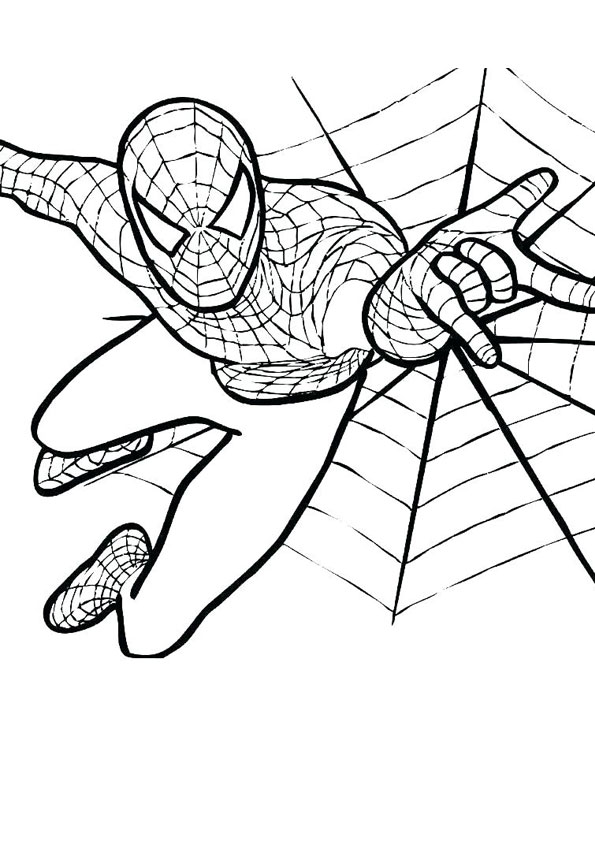 Coloring pages spiderman coloring page