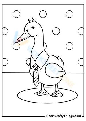 Kindergarten duck coloring pages worksheets