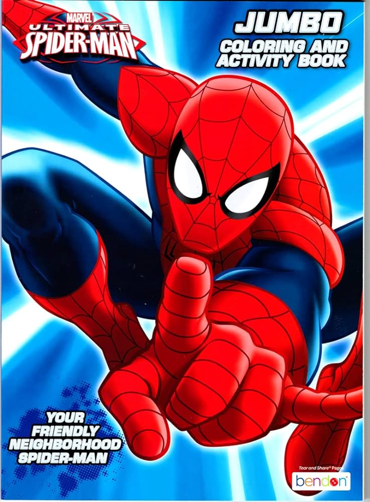 Spiderman superhero coloring activity super set bundle with coloring books stickers imagine ink coloring book and more toys games