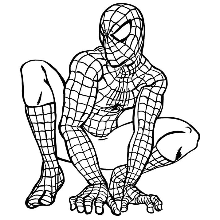 Spiderman coloring pages printable for free download