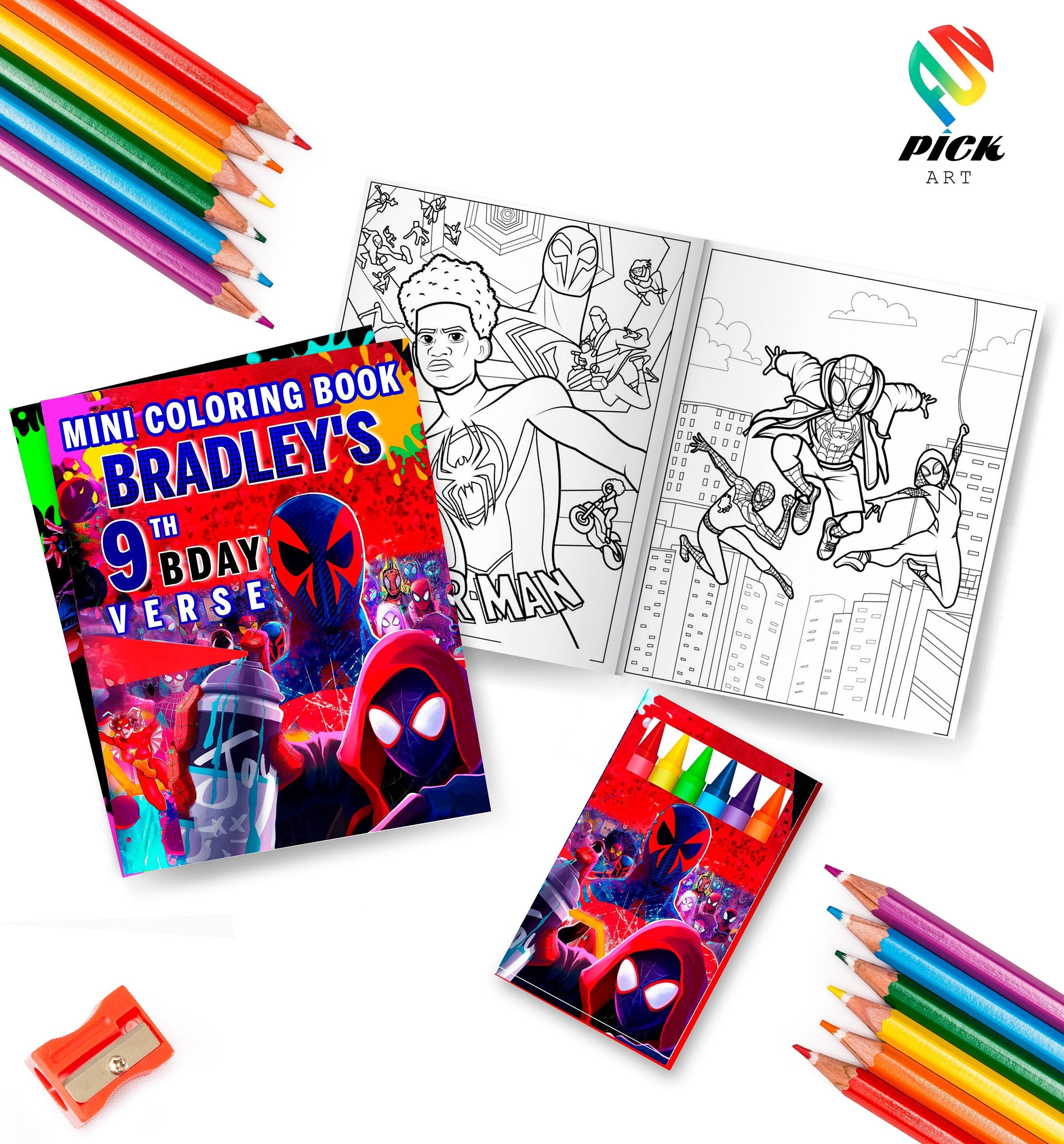 Spiderman into the spiderverse coloring pages