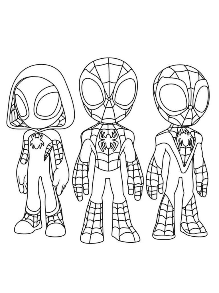 Spidey coloring pages