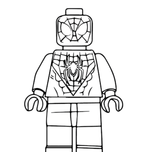 Lego spiderman coloring pages printable for free download