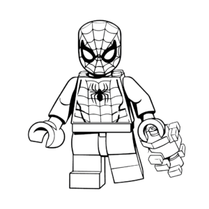 Lego spiderman coloring pages printable for free download