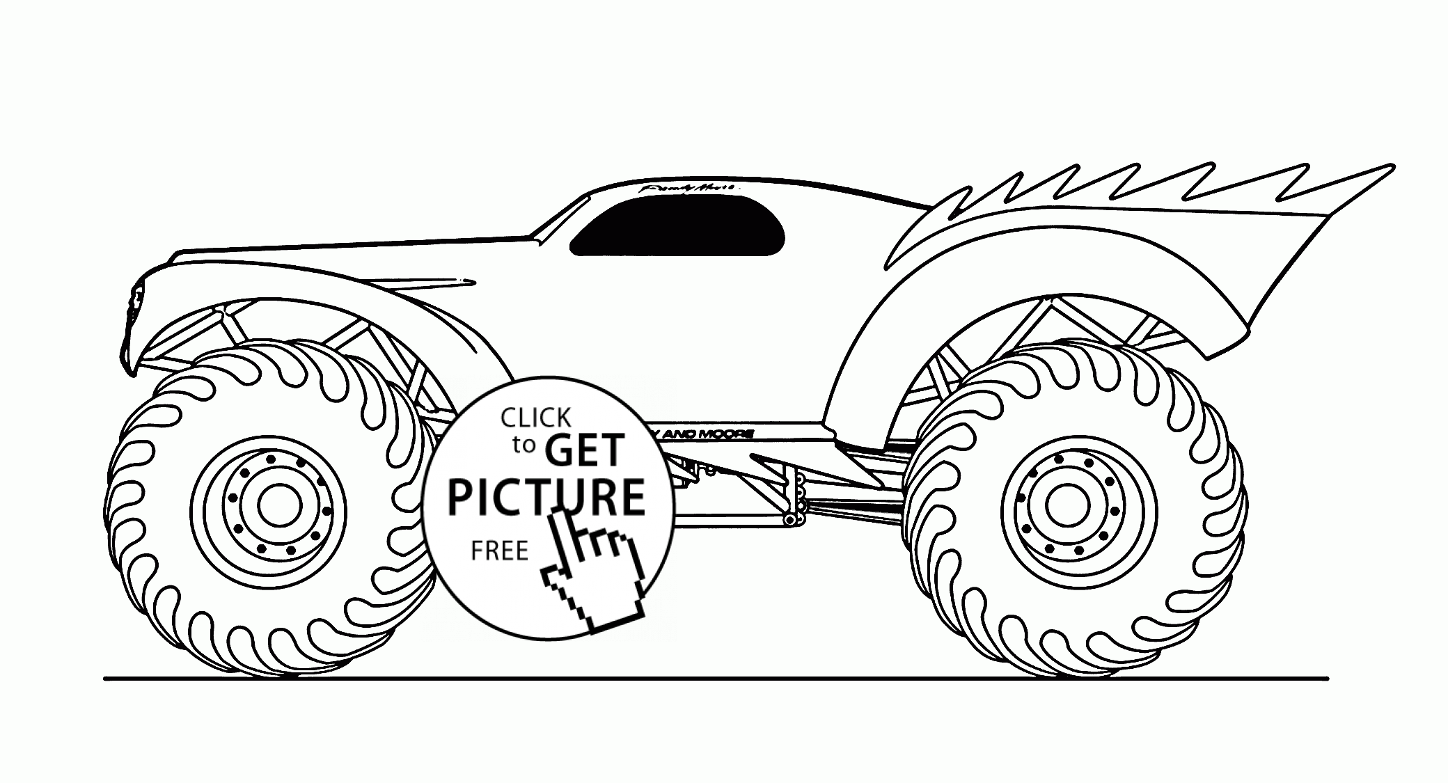 Beautiful real monster truck coloring page for kids transportation coloring pages printables â monster truck coloring pages truck coloring pages monster trucks