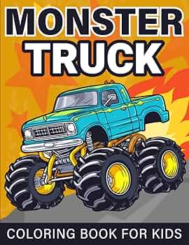 Truck coloring book for kids ages