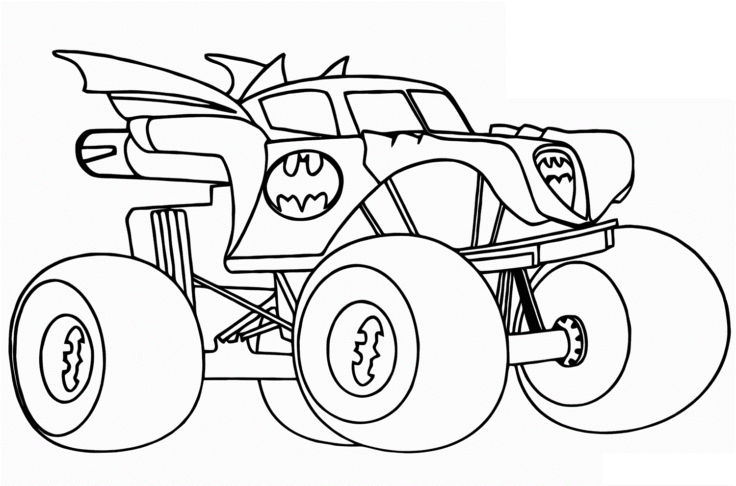 Monster truck coloring pages printable for kids wonder day â coloring pages for children and adults