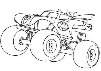 Monster truck coloring pages