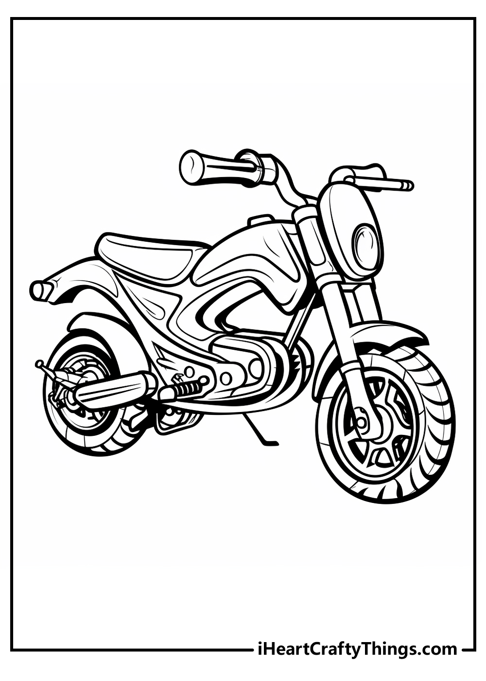 Motorcycle coloring pages free printables