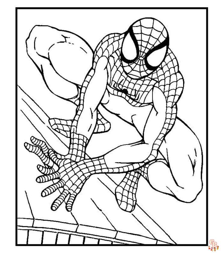 Epic adventures of iron spider in infinity war coloring pages