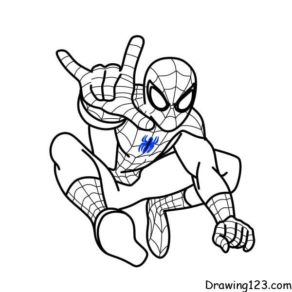 Spider man drawing tutorial