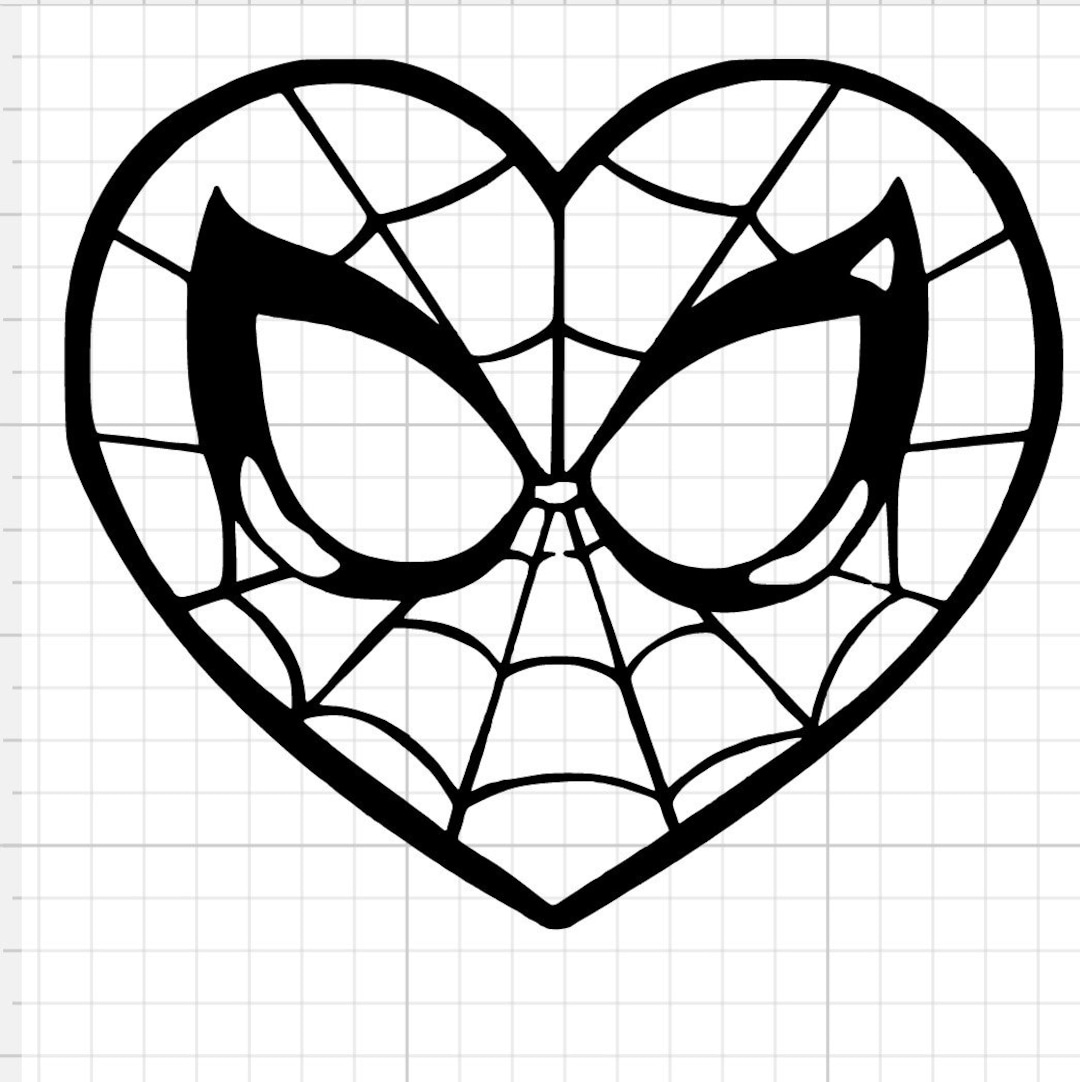 Spider man corazãn png digital descargar webs spidey cricut cutfile camisa calanãa amor silueta rojo y blanco hãroe amigable vecindario