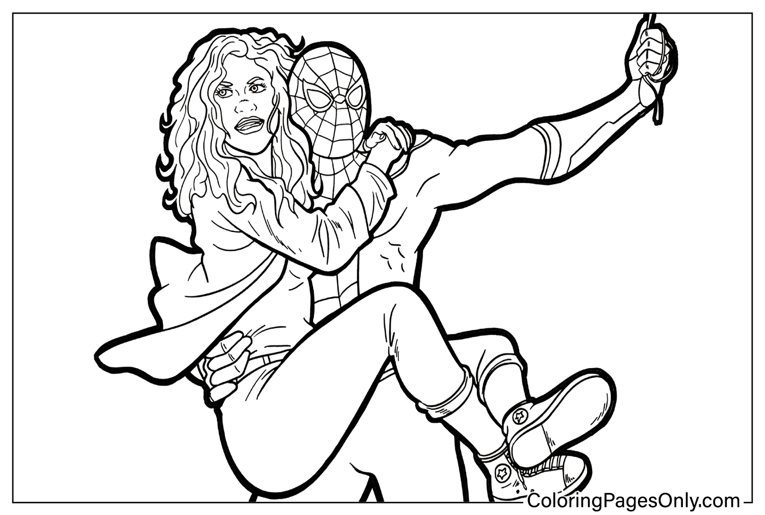 Dibujos para colorear de spider
