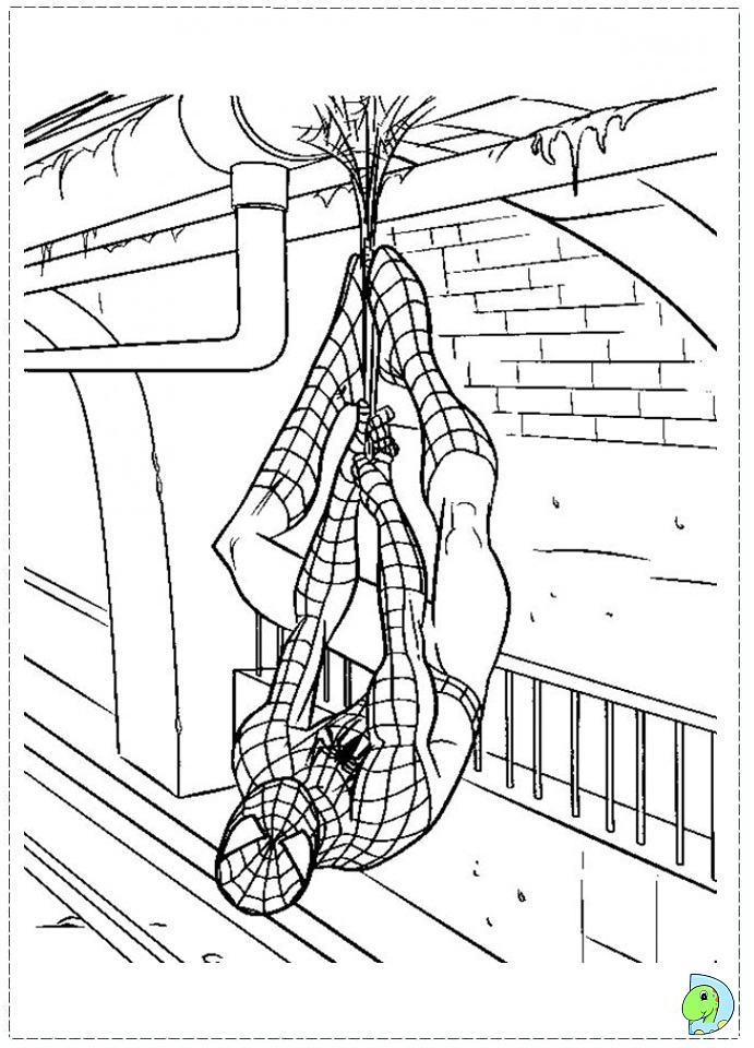 Spiderman coloring page