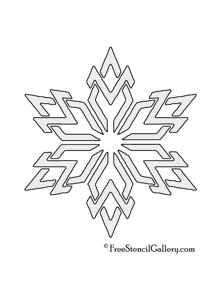 Snowflake stencil free stencil gallery