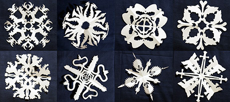 Geeky snowflake patterns