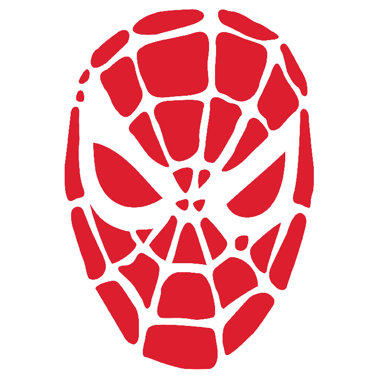 Halloween spiderman mask stencil â stencils for wall us