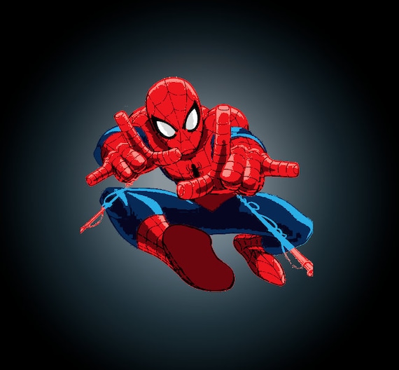 Cartoon spiderman multi layers stencil designmovie portrait digital art airbrushpng cutting spray painting download files